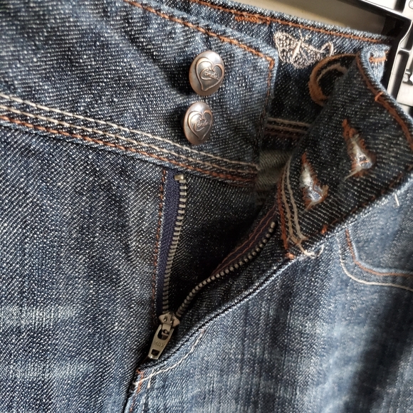 Candie's Dark Wash Denim Bermuda Shorts - Picture 8 of 16